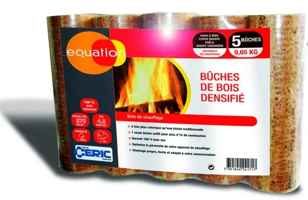 Palette bois densifié EQUATION 5 x 104