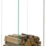 CLP Porte-bûches en Verre Dacio I Étagère Porte-Bois De Cheminée en Verre Clair I