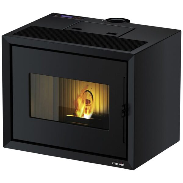Poêle à pellets FREEPOINT Modo, 9,36 kw, compatible WiFi – noir