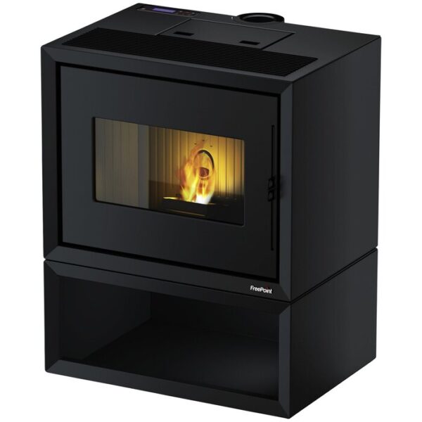 Poêle à pellets FREEPOINT Modo, 9,36 kw, compatible WiFi – noir