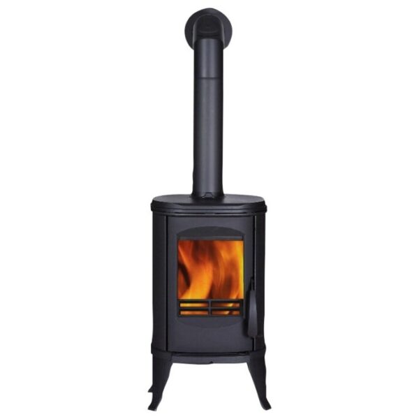 Poêle en fonte GLOBEFIRE Sirius, fonte, 6 kW – noir