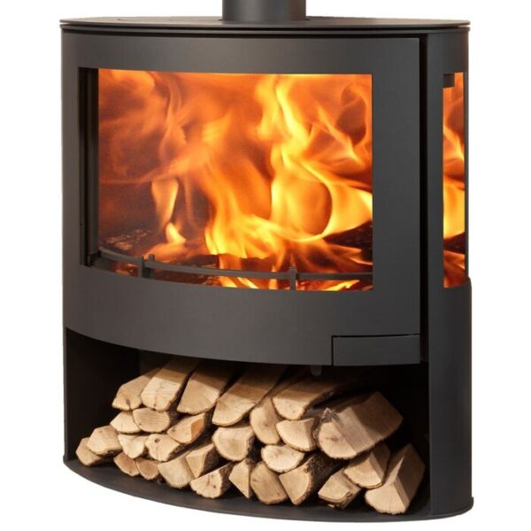 Poêle PANADERO Iris, acier, 7,8 kW – noir