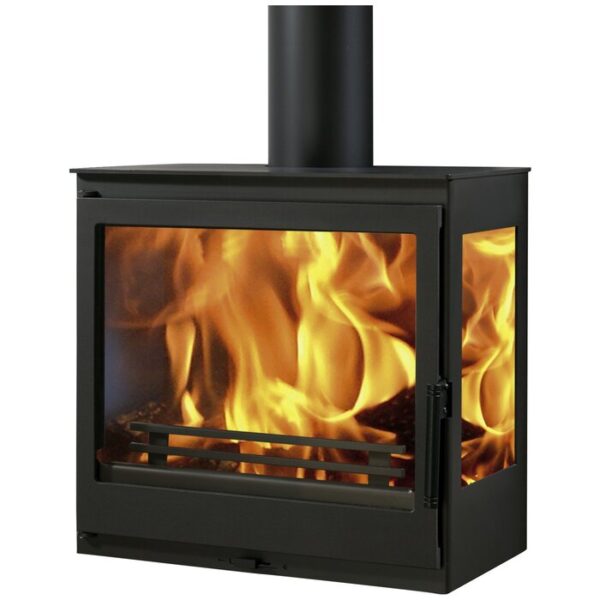 Poêle PANADERO Onix Wall, acier, 7,1 kW – noir