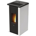 Poêle à pellets PEGASO Vera, 7 kw, compatible WiFi – noir/blanc
