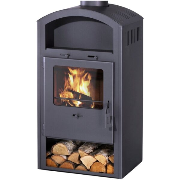 Poêle SCANDIA Ivona, acier, 6 kW – gris