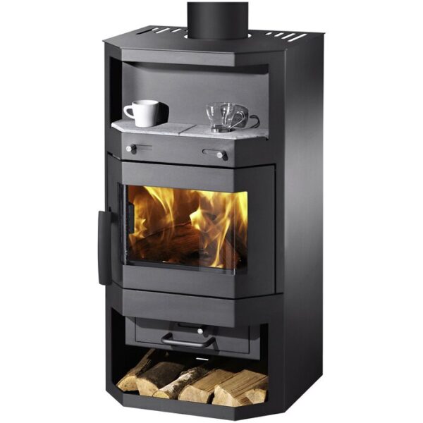 Poêle THERMIA Bern V1, acier, 6 kW – gris