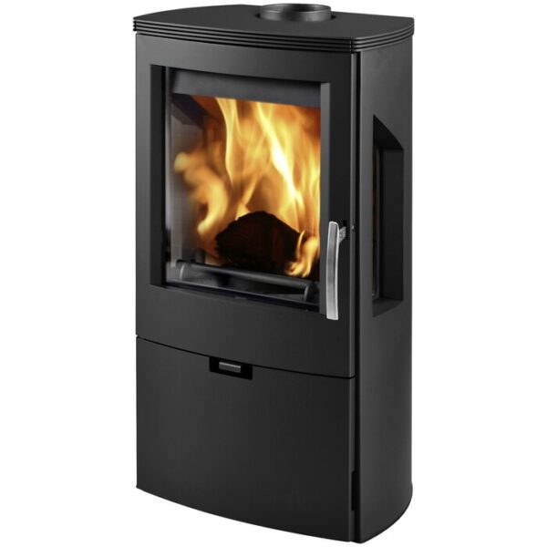 Poêle THORMA Wikantica, tôle d’acier, 8 kW – noir