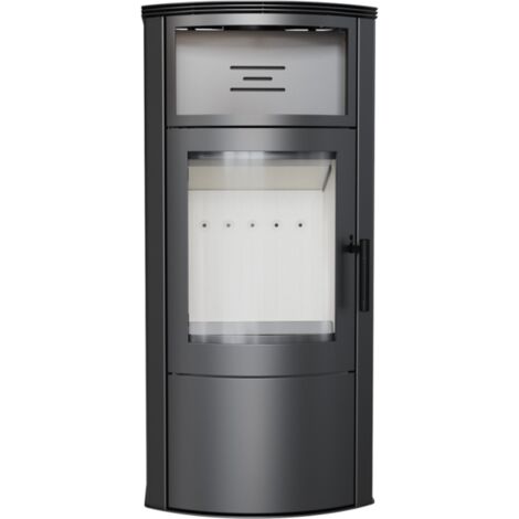 KRATKI POÊLE TITANE 11KW CHEMINÉE POÊLE ACIER NOIR BOIS OUI OUI