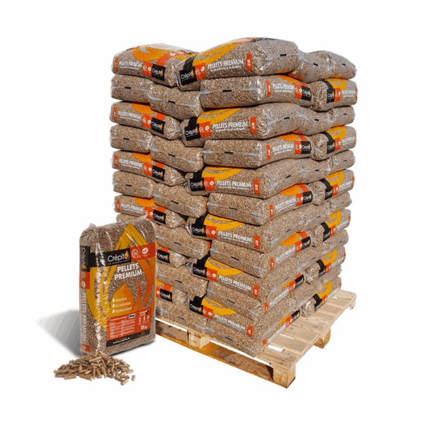 Pellets Premium Crépito - Palette De 72 Sacs De 15 Kg