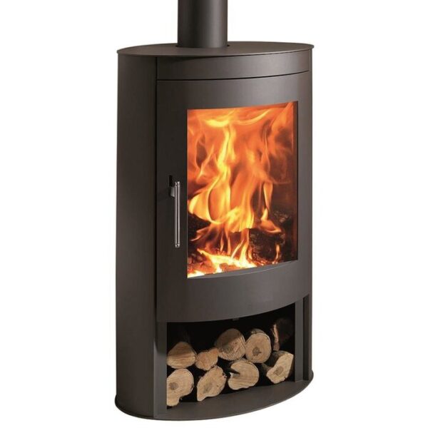 PANADERO Poêle ovale, acier, 8,7 kW – noir