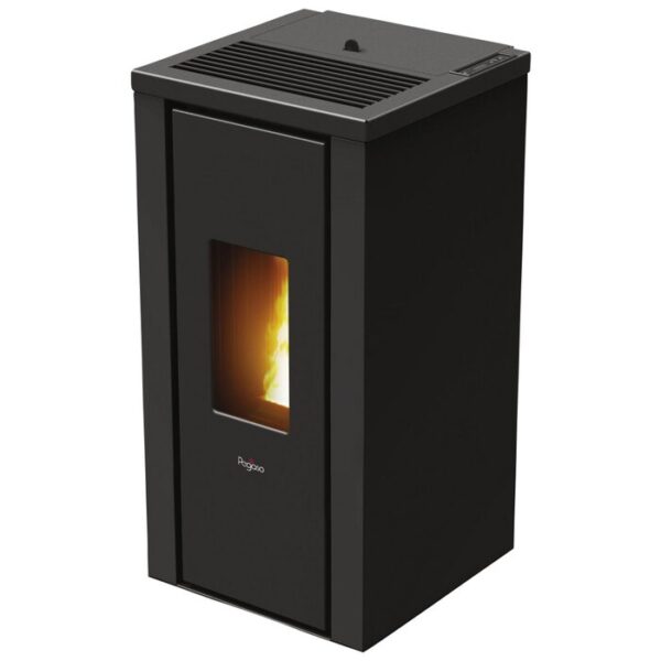 Poêle à pellets PEGASO Vera, 7 kw, compatible WiFi – noir/anthracite