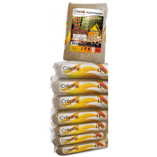 Granulés de bois Crépito (palette de 72 sacs - 1080kg)